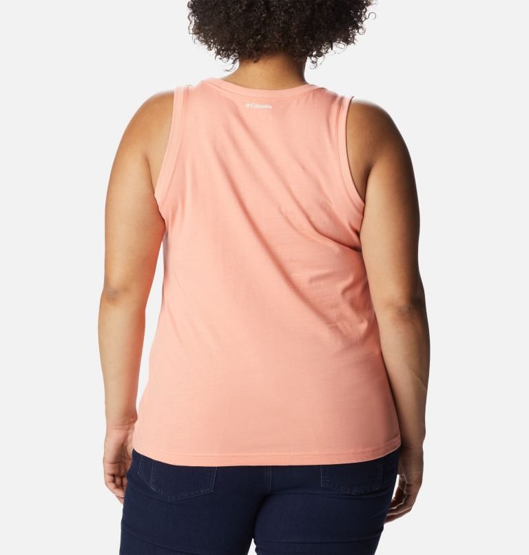 Women's Columbia Sapphire Point Tanks Coral | Plus Size CA-I4C50